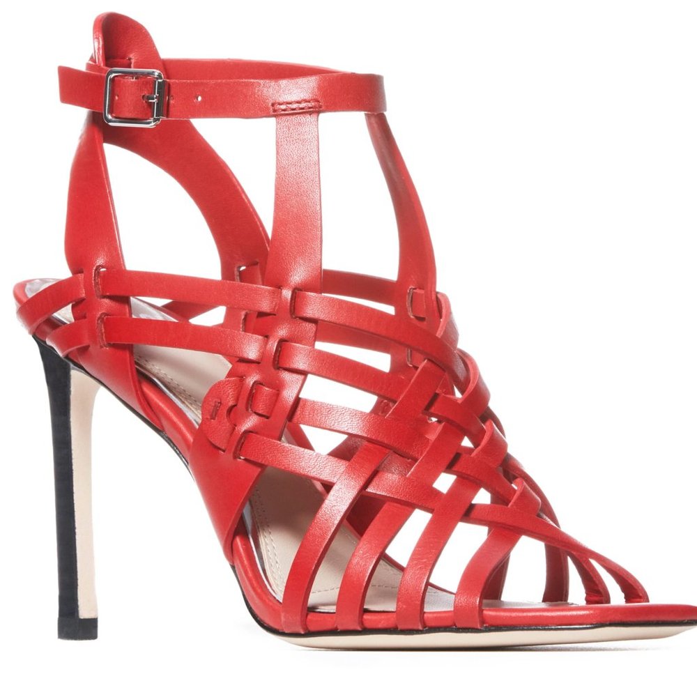 Paige Verso Red Leather Shoes